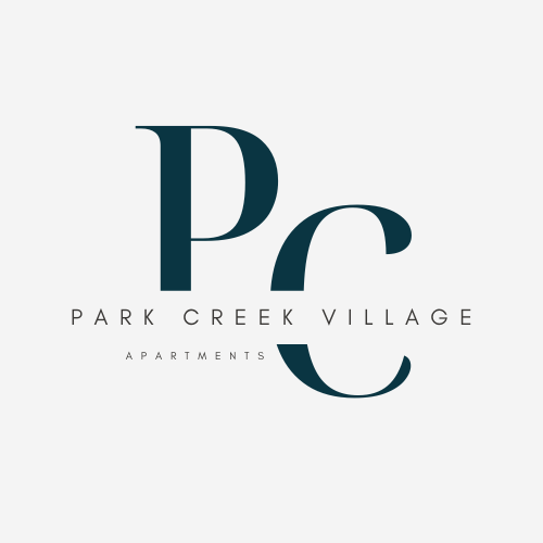 The image is a logo for Park Creek Village Apartments.